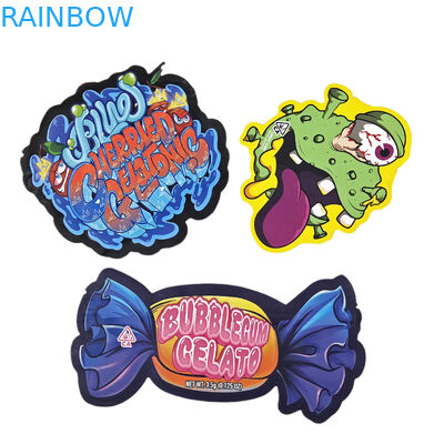 Torebka foliowa Ziplock 3,5 g 7 g 14 g Specjalny kształt Opakowanie niestandardowe Odporna na zapach żywności Torba z mylaru wycinana