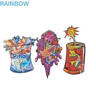 Torebka foliowa Ziplock 3,5 g 7 g 14 g Specjalny kształt Opakowanie niestandardowe Odporna na zapach żywności Torba z mylaru wycinana