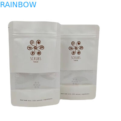 Przejrzyste okna plastikowe torby z zamkiem standup worek folia laminowana drukowanie cyfrowe