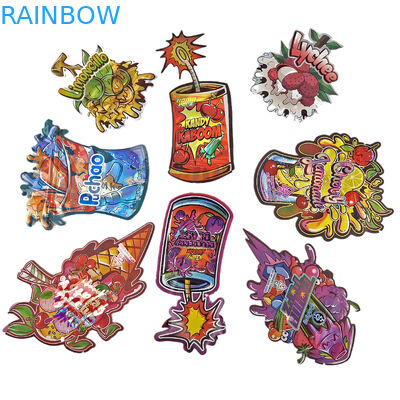 Niestandardowe wycięte plastikowe drukowane logo, odporne na zapachy, 3.5 opakowania spożywcze, opakowania z ziplockem, zjadalne przekąski, torby Mylar