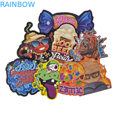 3.5g 7g 14g specjalny kształt plastikowy worek do opakowań holograficzny, zapachowy, plastikowy, wycięty na zamówienie