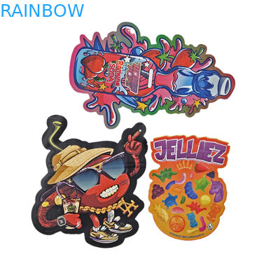 3.5g Niestandardowo wydrukowane torby Mylar z nieregularnymi kształtami torby cienkie z zakładką Ziplock torby opakowaniowe do przekąsek i cukierków