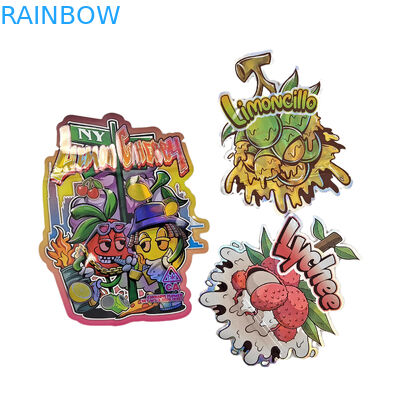 Wysokiej jakości logo specjalny kształt zapachowy zamek zamknięty nieregularny unikalny wycinek 3,5 g worki Mylar do ciasteczek cukierniczych