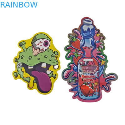 Opakowanie o nieregularnym kształcie, specjalnie zaprojektowane z foliową holograficzną 3,5 g, odporną na zapach, z sakami Mylar