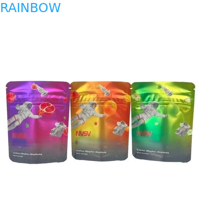 3.5 Gramy Plastic Bags Packaging Custom Label Drukowane CBD Cookies Znów zamykane