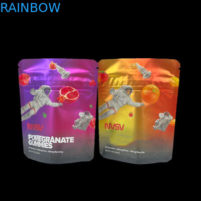 3.5 Gramy Plastic Bags Packaging Custom Label Drukowane CBD Cookies Znów zamykane