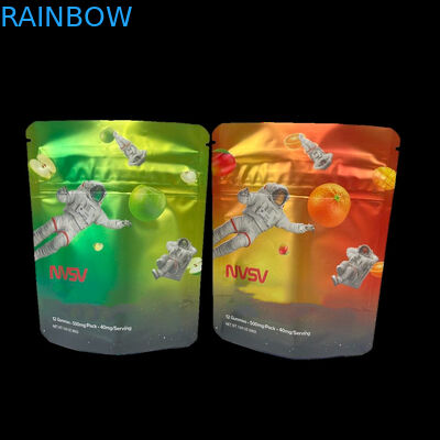 3.5 Gramy Plastic Bags Packaging Custom Label Drukowane CBD Cookies Znów zamykane