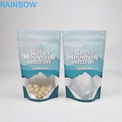 Niestandardowa pieczęć cieplna 250g 500g Candy Doypack Smell Proof Stand Up Pouch Plastic Packaging Mylar Ziplock Bags