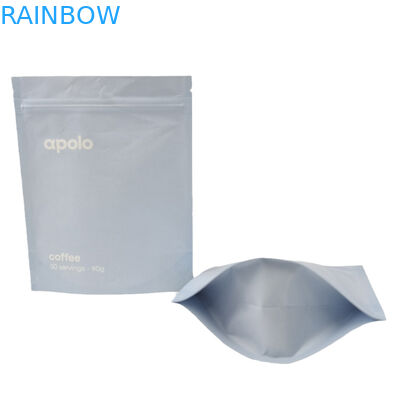 Niestandardowe wydrukowane papiery kraft stand up torba z cypressem torby Mylar ponownie zamknięte do proszku ziarna kawy