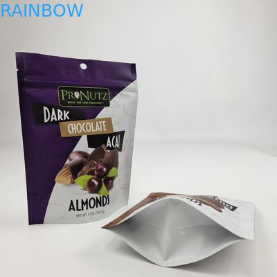 Zindywidualizowane logo drukowanie cyfrowe plastikowe torby z zamknięciem zipem z płaskimi torbami z folii aluminiowej do toreb słodyczy