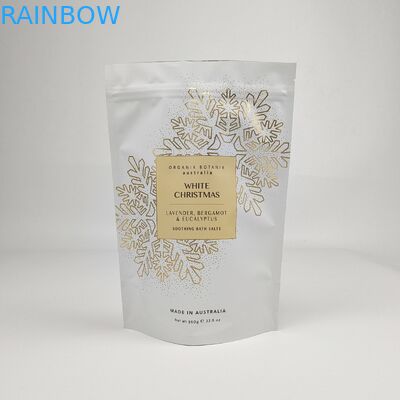 Miękkie dotknięcie Stand Up Pocket Custom Drukowany Zipper Żywność Cukierki Skrub do ciała Opakowanie Plastic Bath Salt Pocket