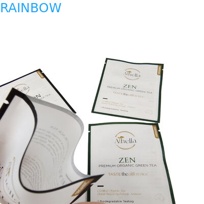 Niestandardowe wydrukowane biodegradowalne małe worki do herbaty, kawy, proszku, kompostowalnych, ponownie zamykanych toreb Mylar