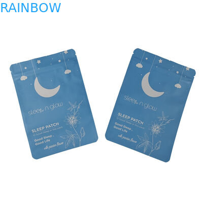 Logo na zamówienie Plastic Three Side Seal Small Sachet for Sleep Patch Aluminium Foil Soft Touch Mylar Bag