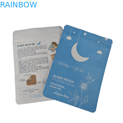 Logo na zamówienie Plastic Three Side Seal Small Sachet for Sleep Patch Aluminium Foil Soft Touch Mylar Bag