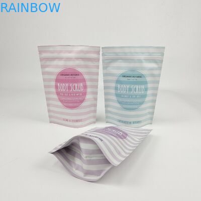 Niestandardowy logo wydrukowane folia aluminiowa Mylar Stand Up Pouch 50g 100g 200g 500g Body Salt Scrub Packing Bag
