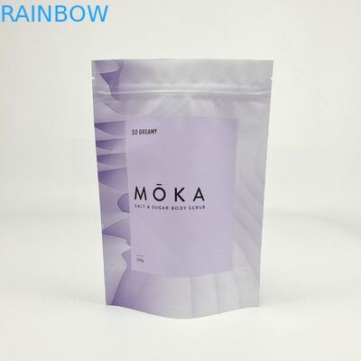 Dedykowane drukowanie cyfrowe Kraft Paper Pocket Stand Up Ziplock Aluminium Foil Bags For Coffee Body Scrub Packaging