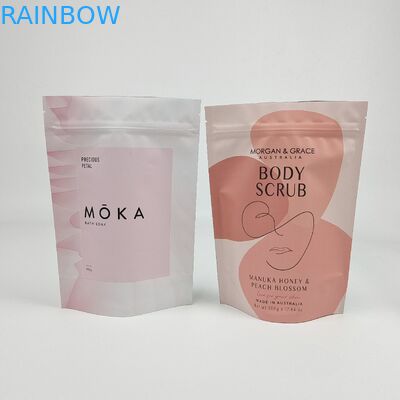 Wysokiej jakości szczotka do ciała, opakowania drukowane, plastikowa folia aluminiowa, zamykanie na zamówienie, torby do soli kąpielowej