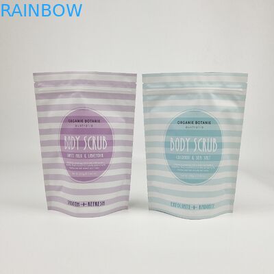 Zaopatrzenie na zamówienie Stand Up Zipper Bag Plastic Bag For Body Scrub Bath Salt Packing Coffee Body Scrub Bag
