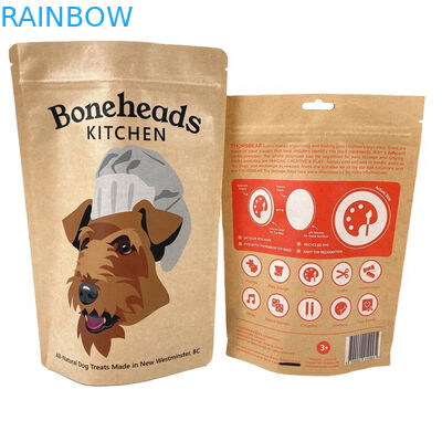 100% biodegradowalna, odporna na zapach, papierowa torebka opakowaniowa dla mango, orzechów herbatniczych, torebki z jedzeniem dla zwierząt domowych, biała torebka z papieru kraft