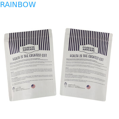 Niskie MOQ Stojąco ponownie zamykane zamki Kraft Paper Pocket Custom Biodegradable Ponownie zamykane torebki Mylar dla zwierząt domowych