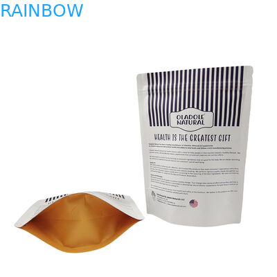 Niskie MOQ Stojąco ponownie zamykane zamki Kraft Paper Pocket Custom Biodegradable Ponownie zamykane torebki Mylar dla zwierząt domowych