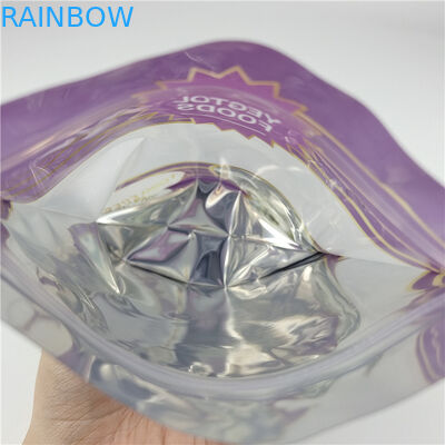 Zastosowanie własnego logo Drukowanie cyfrowe Ziplock Żywność Stand Up Worki opakowaniowe z oknem