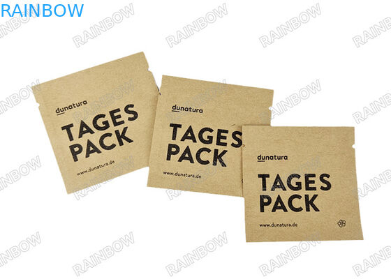 Papier Kraft Trzema Stronami Zamknięty Worek Biodegradowalny Do Tabletek