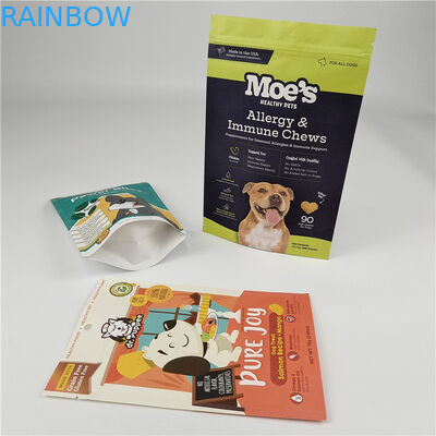 Logo niestandardowe MOQ 100 sztuk Kraft Paper Bags for Tea Cookie Cake Nuts Edibles Powder Pet Food Packaging Bag