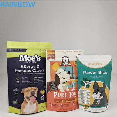 Logo niestandardowe MOQ 100 sztuk Kraft Paper Bags for Tea Cookie Cake Nuts Edibles Powder Pet Food Packaging Bag