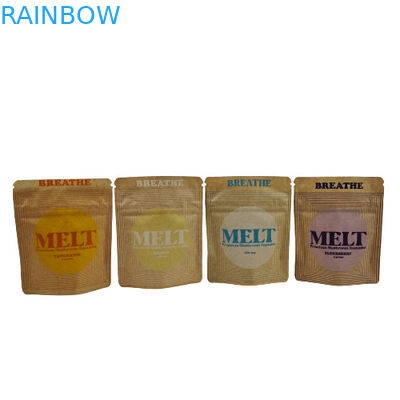 Niestandardowa torba ekologiczna, biodegradowalna opakowanie Kraft kosmetyczny stand up pouch