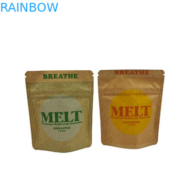 Niestandardowa torba ekologiczna, biodegradowalna opakowanie Kraft kosmetyczny stand up pouch