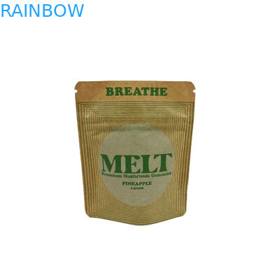 Niestandardowa torba ekologiczna, biodegradowalna opakowanie Kraft kosmetyczny stand up pouch