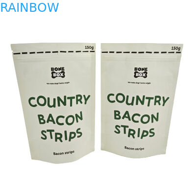 Ekologicznie kompostowalna torebka Kraft z ponownie zamykalnym zamkiem do opakowania proszku kosmetycznego