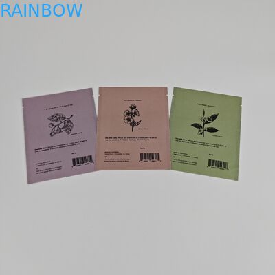 Ziplock Biodegradable Kraft Stand Up Pouch Digital Printing Ponownie zamykane torebki Mylar