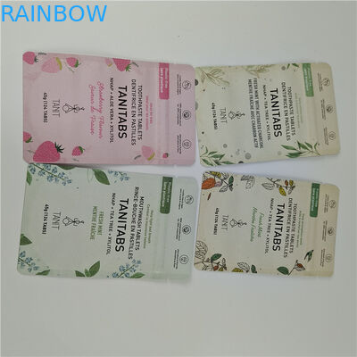 Nowy projekt, dostosowany rozmiar i kolory Dostępne płaskie torebki opakowania do opakowań żywności