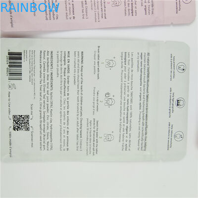 Nowy projekt, dostosowany rozmiar i kolory Dostępne płaskie torebki opakowania do opakowań żywności