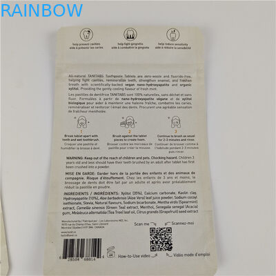 Nowy projekt, dostosowany rozmiar i kolory Dostępne płaskie torebki opakowania do opakowań żywności