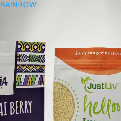 Najlepiej sprzedający przyjazny dla środowiska stand up z sakiewką z zipperem Wypakowane plastikowe torebki