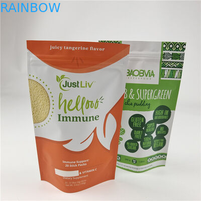 Najlepiej sprzedający przyjazny dla środowiska stand up z sakiewką z zipperem Wypakowane plastikowe torebki