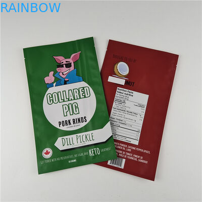 Producent Niestandardowy rozmiar Przechowywanie Worek z przekąskami Opakowanie Matka Folia aluminiowa Stać na górze Worek opakowania Ziplock