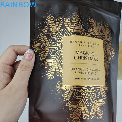 Fashion Pack Wysokiej jakości, łatwy do zamknięcia z powrotem, łzawy z linia Mylar, torebki z solą kąpielową, torba do pakowania