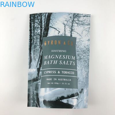 Różne rozmiary opakowania próbki folii do torebki z solą kąpielową Mylar w pozycji