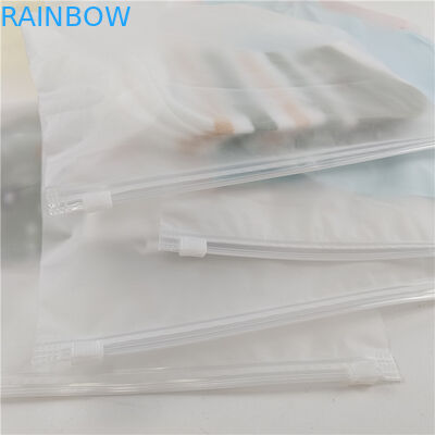 Fabryka hurtowa przezroczyste plastikowe koszulki ubrania worek opakowaniowy ze ślizgającym się zamkiem i hakem
