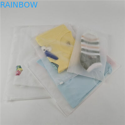 Fabryka hurtowa przezroczyste plastikowe koszulki ubrania worek opakowaniowy ze ślizgającym się zamkiem i hakem