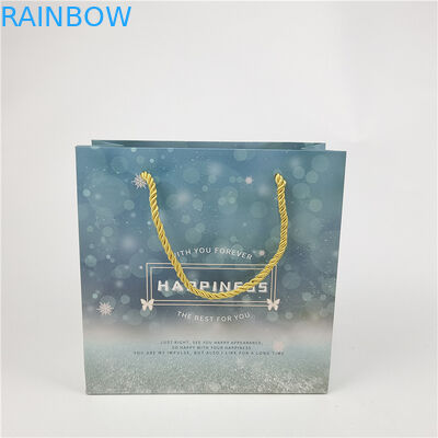 Najlepiej sprzedający się logo przyjazne dla środowiska drukowane torebka papierowa opakowanie biały 110 gram wielokrotne