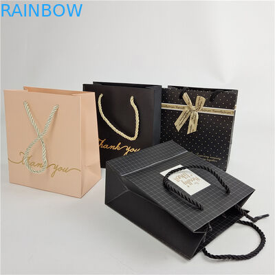 Wysokiej jakości niestandardowe drukowanie cyfrowe Logo drukowane torebka papierowa opakowanie biały 110 gram wielokrotne