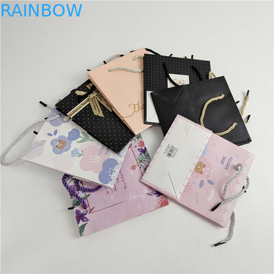 Najnowsze Akceptowane do 10 kolorów Dostępne Niestandardowe drukowanie cyfrowe Logo Drukowane torebki papierowe