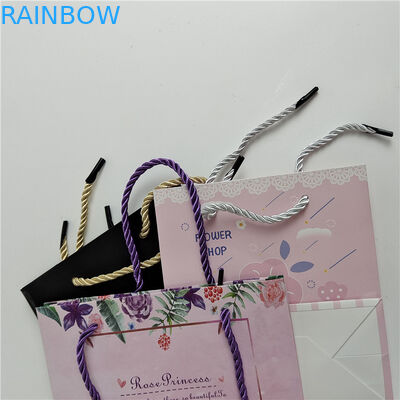 Najnowsze Akceptowane do 10 kolorów Dostępne Niestandardowe drukowanie cyfrowe Logo Drukowane torebki papierowe