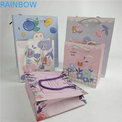 Najnowsze Akceptowane do 10 kolorów Dostępne Niestandardowe drukowanie cyfrowe Logo Drukowane torebki papierowe