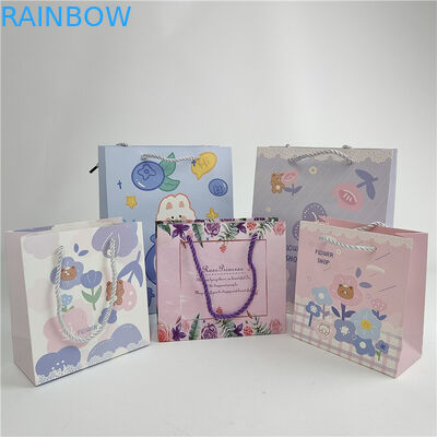 Najnowsze Akceptowane do 10 kolorów Dostępne Niestandardowe drukowanie cyfrowe Logo Drukowane torebki papierowe